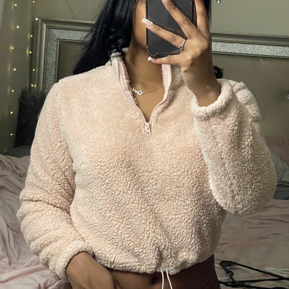 topped sherpa jacket